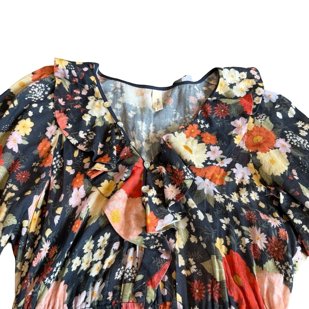 Spell and the Gypsy Sangria Playdress Nightshade Long Sleeve Floral Size Small - Picture 3 of 14